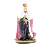 Prince Charles, modern Capodimonte porcelain figure, Limited Edition No.