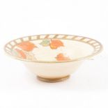 A Crown Ducal Charlotte Rhead design dish, in the "Autumn Leaves" pattern, 25cm diameter,