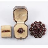 A collection of garnet jewellery of various ages,