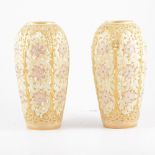 Pair of Grainger & Co Worcester ovoid vases....