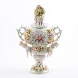 Vase, late 19th Century Dresden with two...