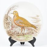 Collection of Staffordshire wall plates, wild...