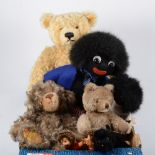 Steiff and Merrythought bears, hedgehog and...