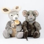 Two Charlie Bear animals, to include Templeton...