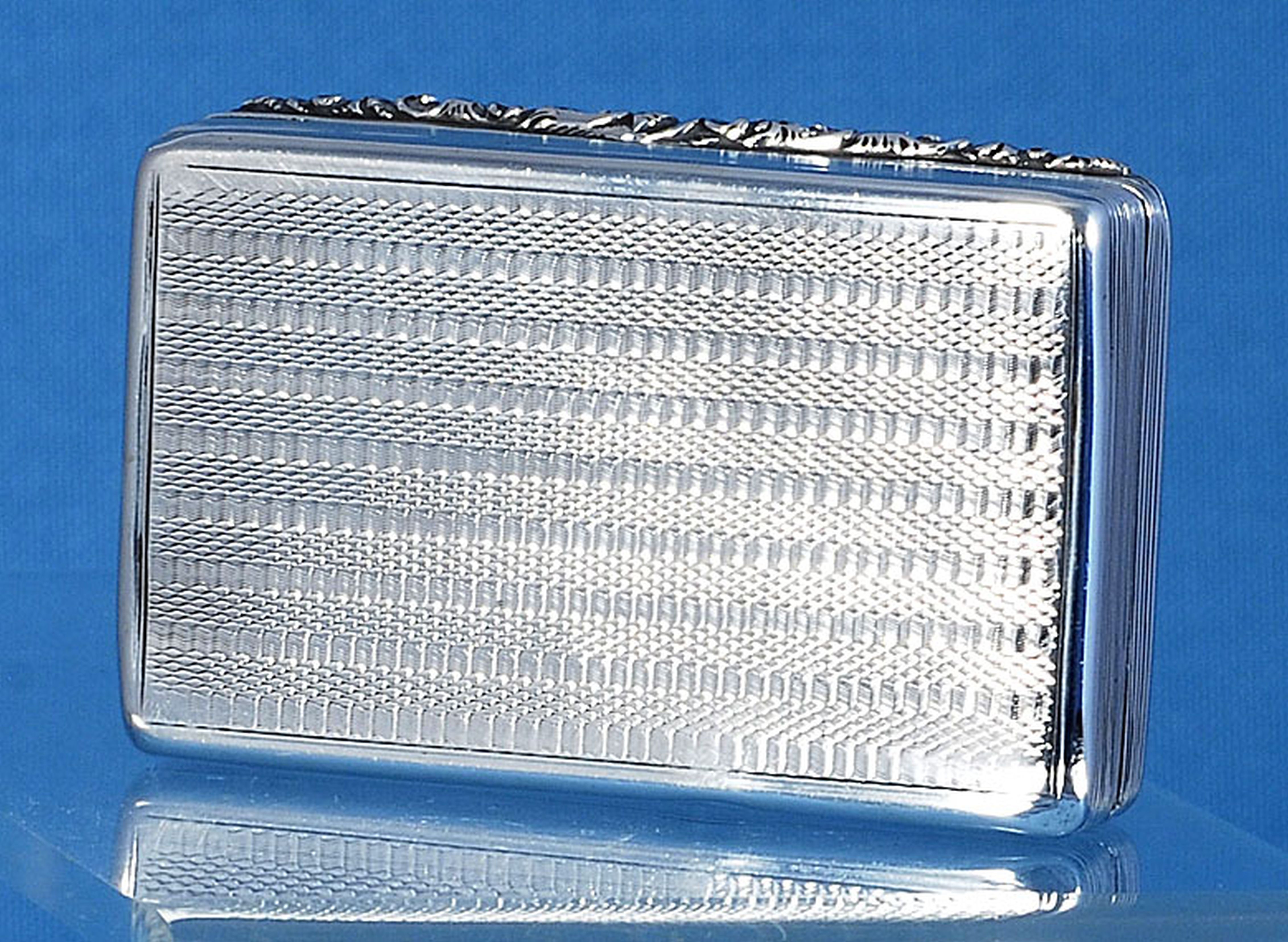 An early Victorian silver snuff box, by Francis Clark, hallmarked Birmingham 1840, of rectangular - Image 6 of 10