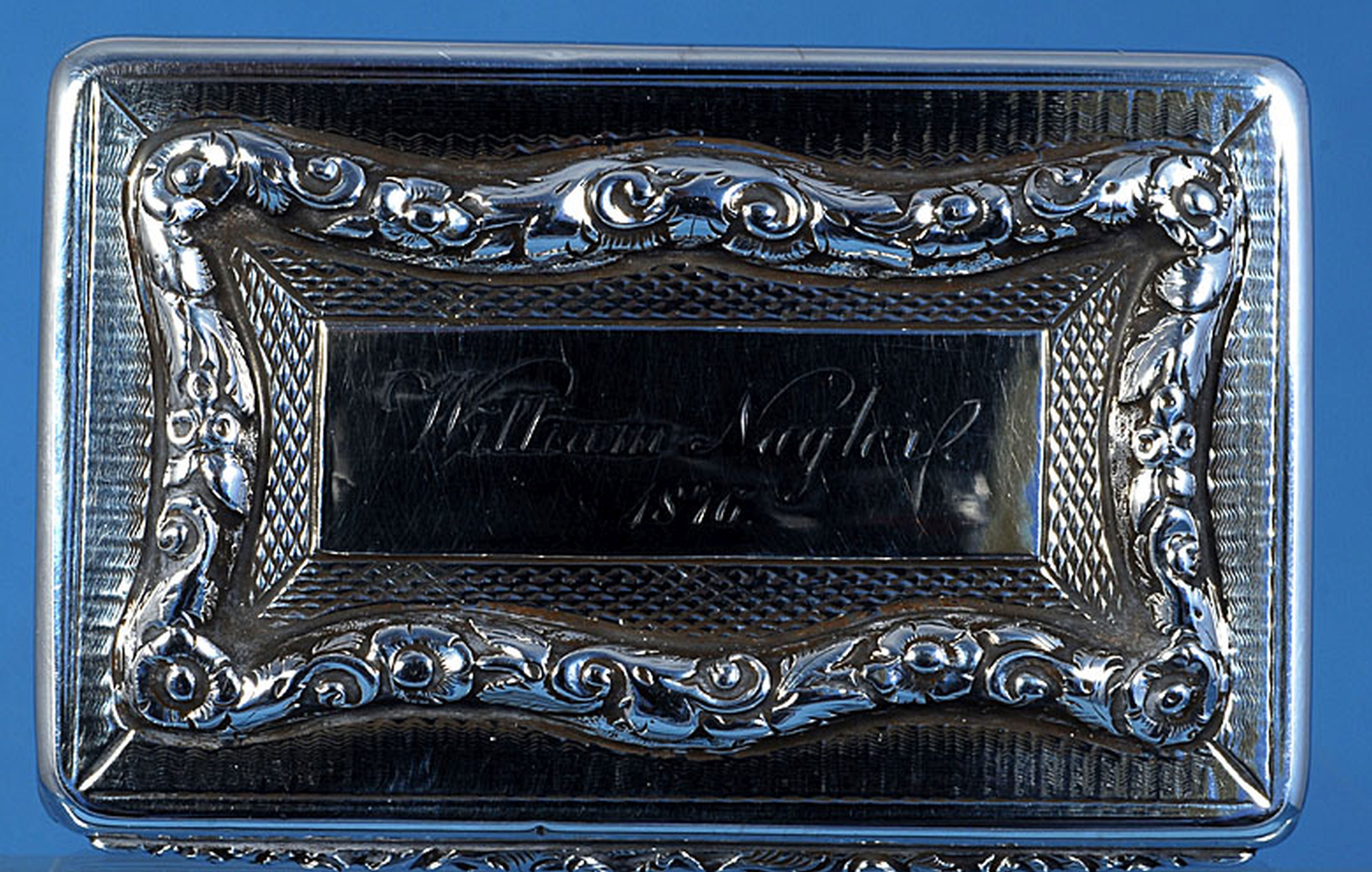 An early Victorian silver snuff box, by Francis Clark, hallmarked Birmingham 1840, of rectangular - Image 7 of 10