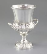 An early Victorian silver two handled cup, by Joseph & Albert Savory, hallmarked London 1841, of