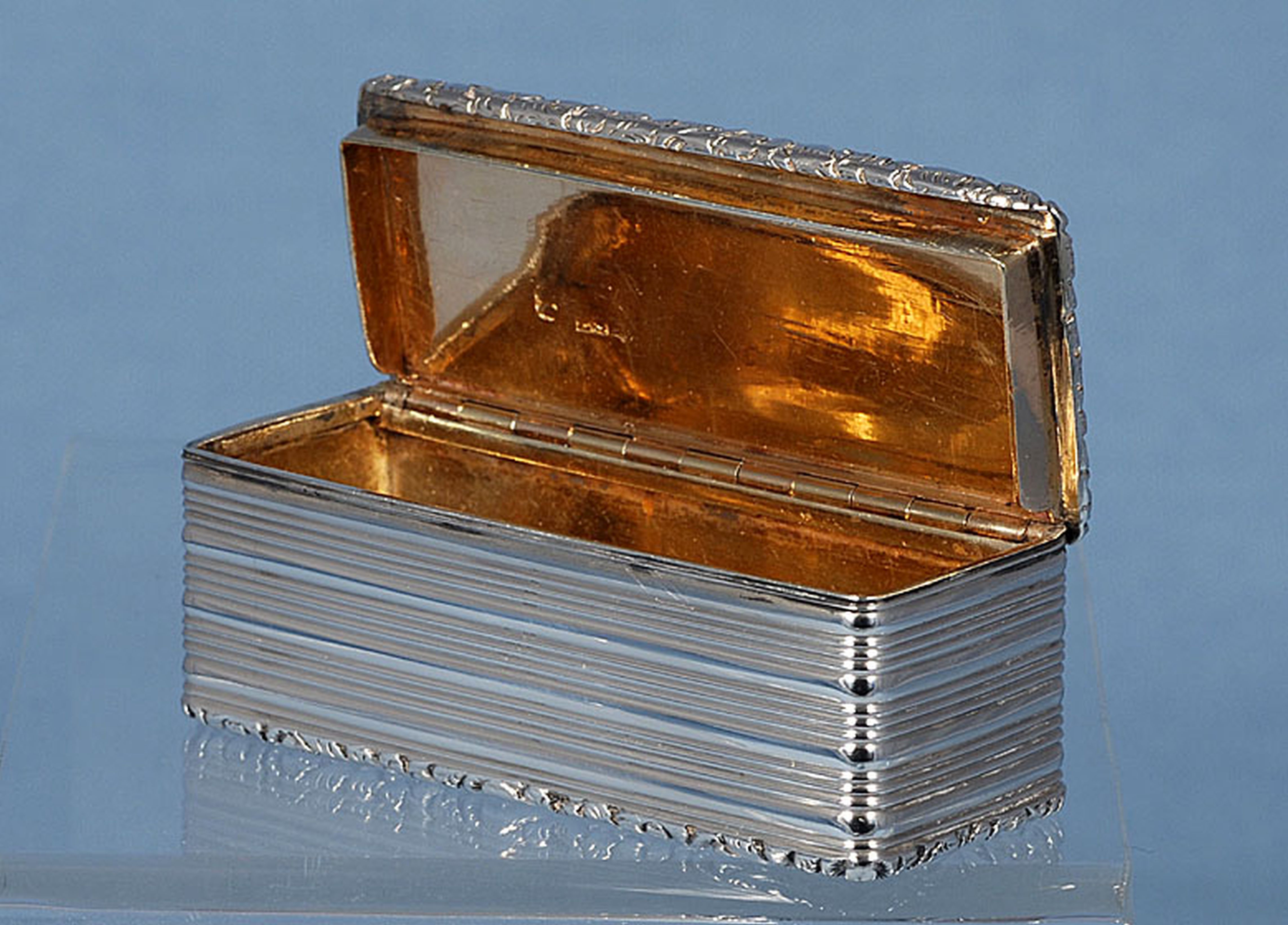 A William IV silver snuff box, by Edward Smith, hallmarked Birmingham 1830, of rectangular form, the - Image 2 of 7