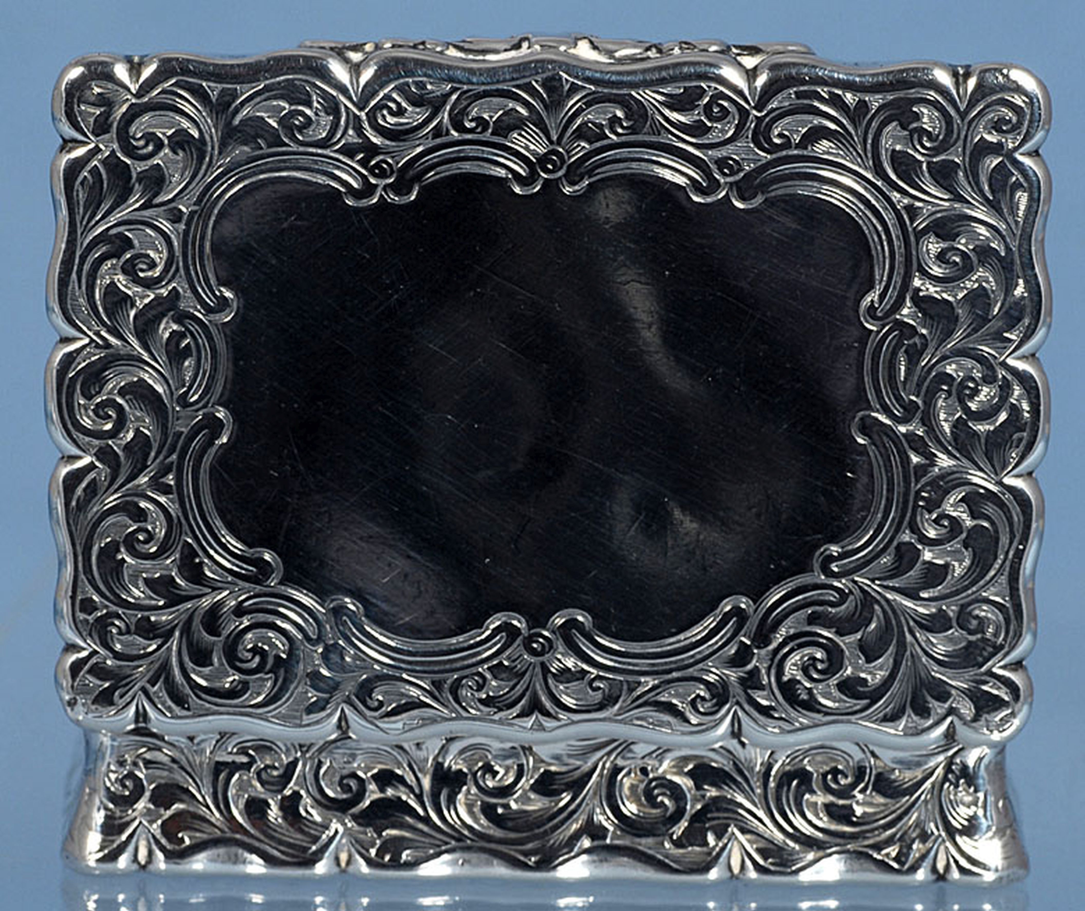 A Victorian silver snuff box, by Edward Smith, hallmarked Birmingham 1860, of shaped rectangular - Image 3 of 8