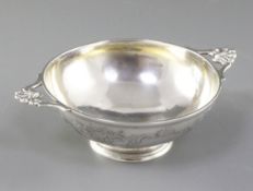 An early Victorian silver quaich, hallmarked Sheffield 1855 and made by Martin Hall, it is