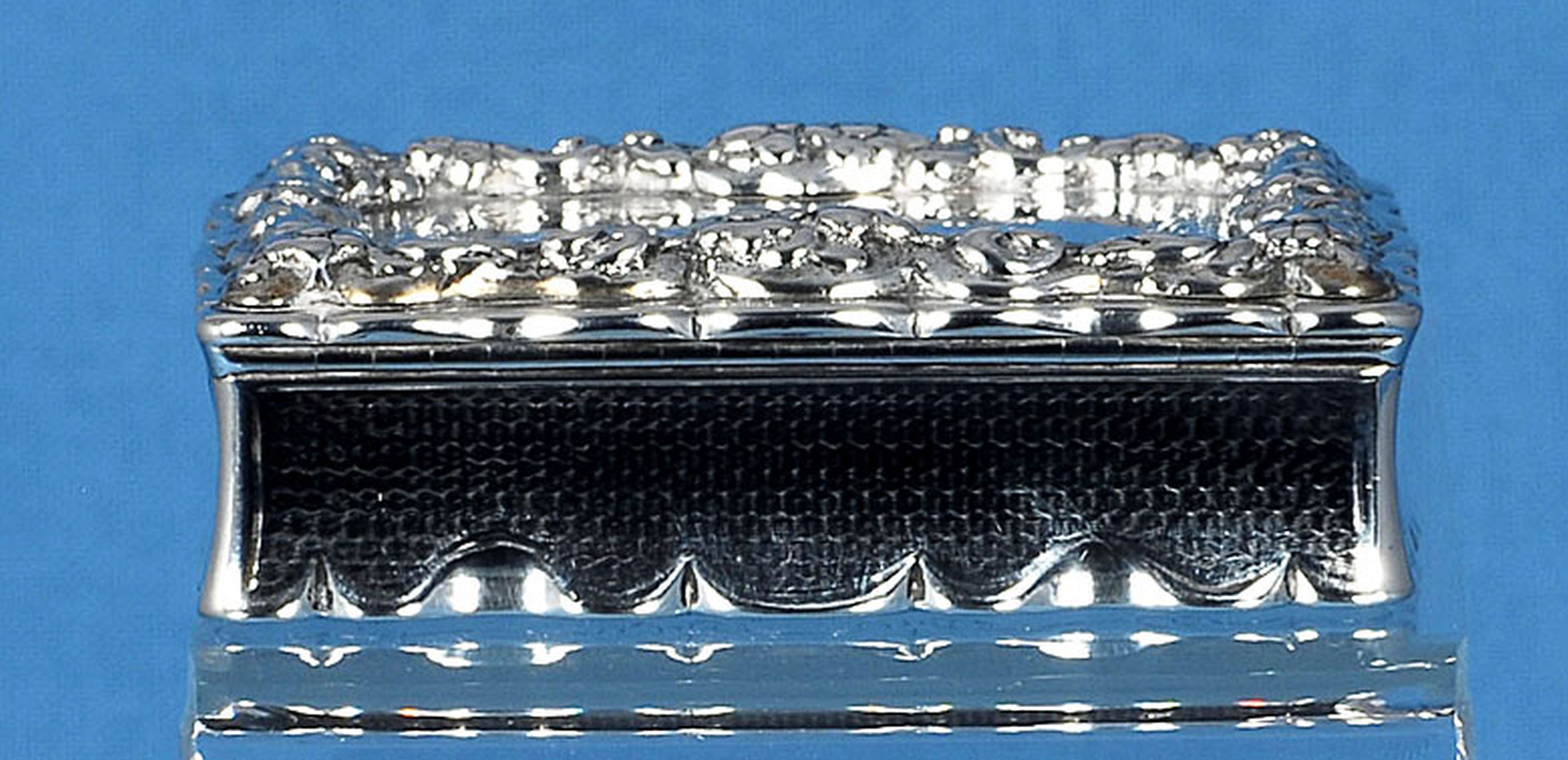 A Victorian silver rectangular table snuff box, by Yapp & Woodward, hallmarked Birmingham 1850, with - Image 7 of 13