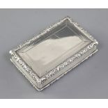 An early Victorian engine turned silver snuff box, by William Simpson, hallmarked Birmingham 1840,