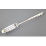 A George II silver marrow scoop, by James Wilks, hallmarked London 1753, Length: 228mm Weight: 1.