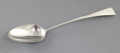 A George III silver Old English pattern basting spoon, by Stephen Adams, hallmarked London 1799,