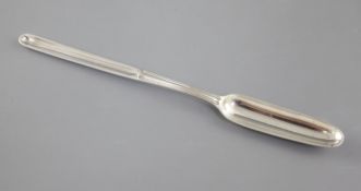 A George III silver thread pattern marrow scoop, hallmarked London 1795, makers George Smith and