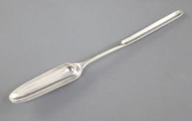 A George III silver marrow scoop, by Thomas & William Chawner, hallmarked London c.1770, Length: