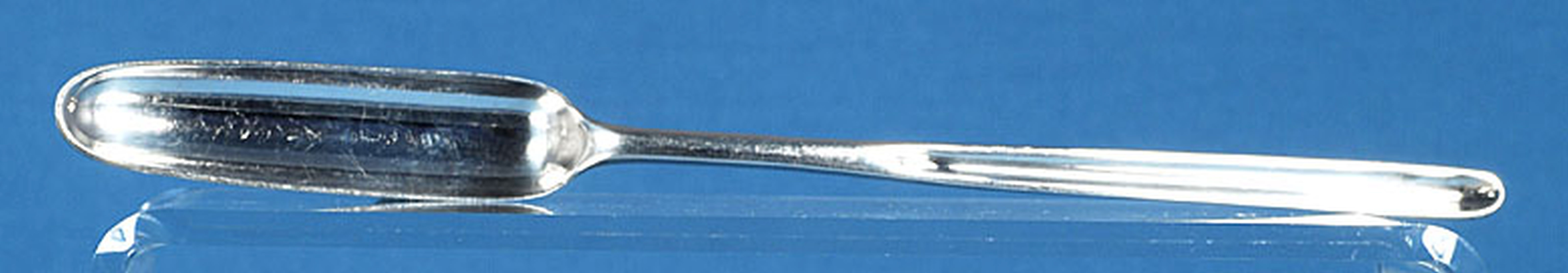 A George III silver marrow scoop, hallmarked London 1796, maker William Summer, Length 227mm - Image 2 of 4