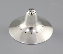 A very rare silver George III nipple shield, hallmarked London 1797, makers mark is half rubbed