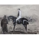 George Finch Mason (1850-1915)watercolourRacehorse with jockey up, signed, 11 x 14.5in. a