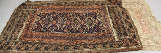 A Kula rug, West Anatolia, circa 1850, 6ft x 3ft 5in. a Tekke rug, 6ft 6in. x 3ft 7in. and a mat,