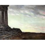 Leon Gershonoil on canvasTemple steps signed, Exhibition labels verso,35 x 46in.This picture hung in