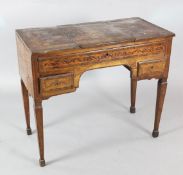 A late 18th century Italian walnut and marquetry poudreuse 2ft 9in.https://www.gorringes.co.uk/