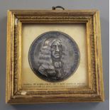 A commemorative silver medal for the embarkation Charles II at Scheveningen by Pieter van Abeele