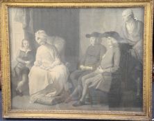 Facius after Benjamin WestmezzotintMrs West and Family, 1779, 20 x 25in. and four other prints.