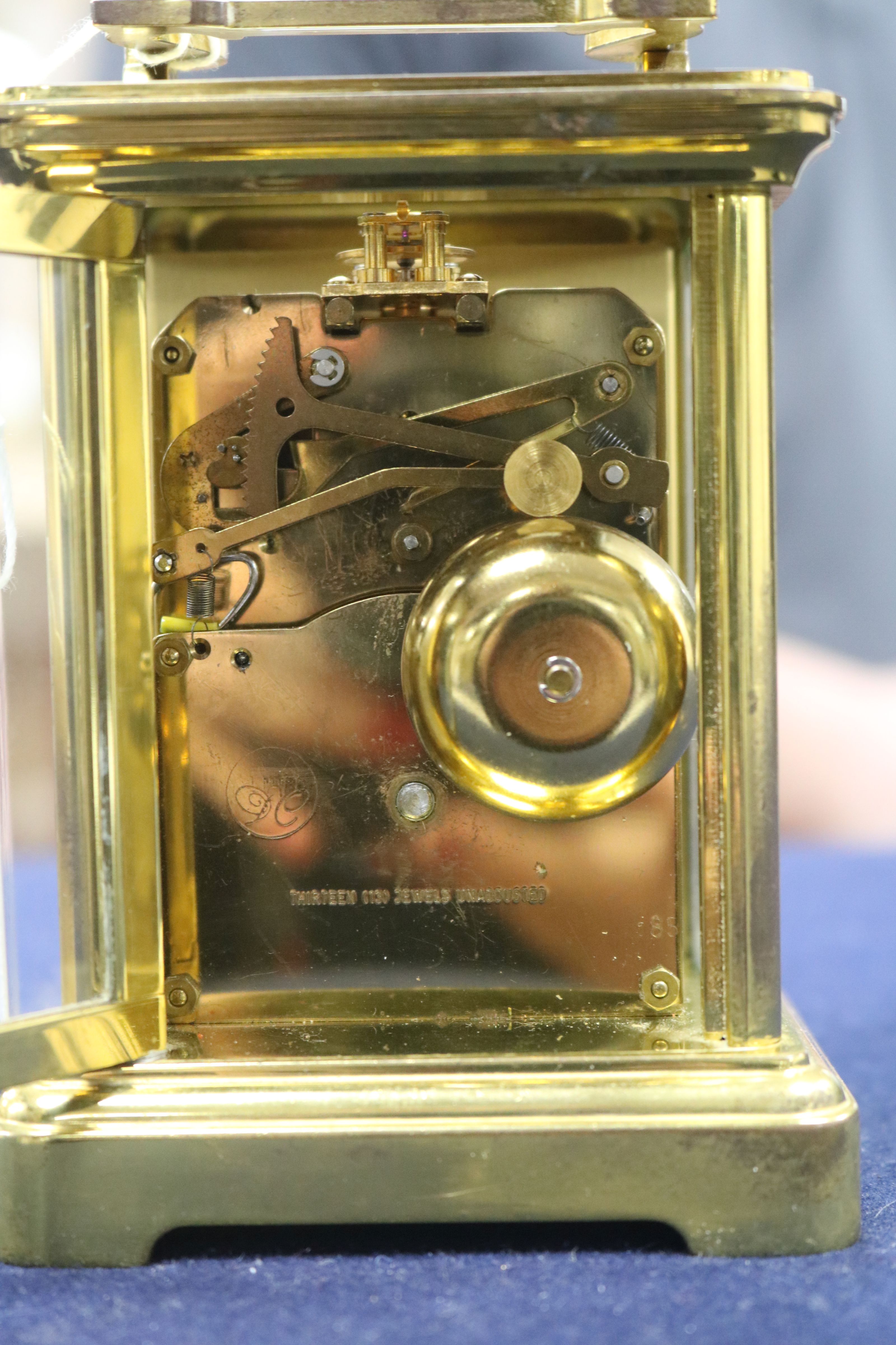 A carriage clock, 5in. - Image 3 of 3