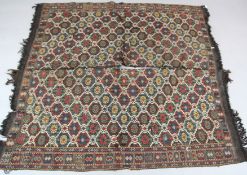 A Cicim flatwoven embroidered rug, Central Anatolia, circa 1880, 5ft 4in. x 5ft 7in.https://www.