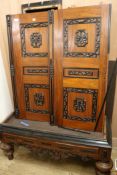 A late 19th century Dutch colonial two door cupboard