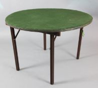 A Mudie's patent 'Squeezer' card table Diameter 3ft 5in.https://www.gorringes.co.uk/news/west-