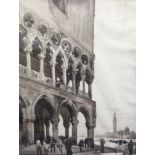 Albert Decaris (1901-1988)watercolourSt Marks Square, Venicesigned and dated 192528.5 x 22in.