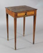A George III harewood and kingwood occasional table 1ft 7in.https://www.gorringes.co.uk/news/west-