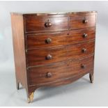 A Victorian mahogany bowfront chest 3ft 5in. H.3ft 5in.https://www.gorringes.co.uk/news/west-