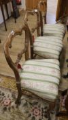 Three Victorian dining chairs