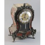 An early 20th century French red boullework mantel clock 9.75in. (lacks top)https://www.gorringes.