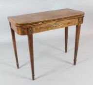 A Regency rosewood card table with boxwood stringing 3ft.https://www.gorringes.co.uk/news/west-