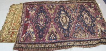 A Soumakh rug, East Caucasus, circa 1890 6ft 1in. x 4ft 4in. and a Shirvan rug, circa 1900, 7ft 2in.