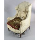 A late 19th century mahogany wing armchair on squared tapered legshttps://www.gorringes.co.uk/news/