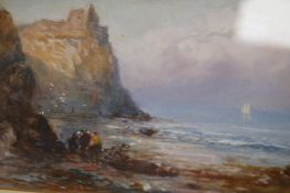 R. Malcolm LloydwatercolourCliff top ruin with figures below,signed, dated 19095 x 7in.