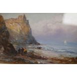 R. Malcolm LloydwatercolourCliff top ruin with figures below,signed, dated 19095 x 7in.