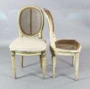 A set of 5 Louis XVI style cream painted and caned side chairs H. 3ft.https://www.gorringes.co.uk/