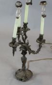 A late Victorian Louis XVI style ormolu 4-light candelabrum Height to fittings 21in.https://www.