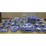 A collection of Spode blue and white china