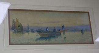 F. Rupert BrownewatercolourRiver landscape signed and dated 1902, 21 x 14in. and a pair of