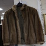 A mink fur jacket