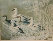 Charles Frederick Tunnicliffelimited edition printDucks on the water16 x 20in.