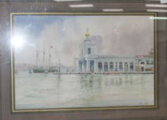 Alan Crisp3 watercoloursStreet scene in Brighton and 2 otherslargest 11.5 x 17in.