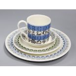 Eric Ravilious for Wedgwood - three plates and a later mug